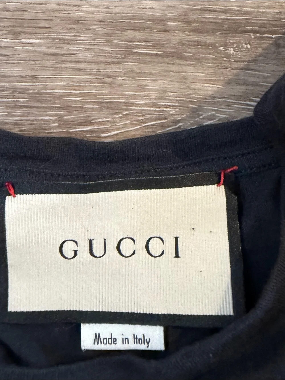 Gucci Navy Tonal Logo Short Sleeve T-Shirt